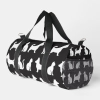 Black and White Cat Corgi Pattern Pet Lovers Cute