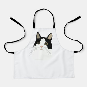 Black and White Cat Cute Animal Kids Apron
