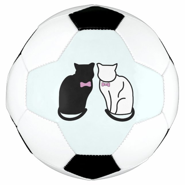 Black and White Cat Football (Front)