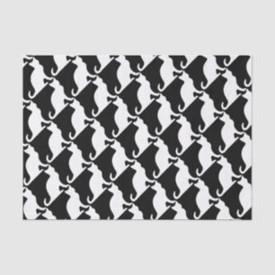 Black and white cat gift wrap tissue paper