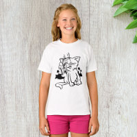 Black And White Cat Girls T-Shirt