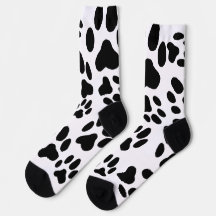 Black and White Cat Paws Print