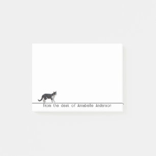 Black and White Cat Personalize Notes