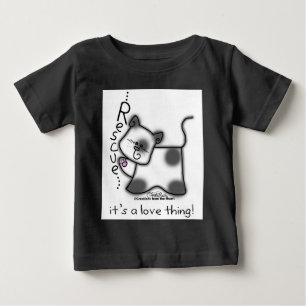 Black and white cat RESCUE...it's a love thing! Baby T-Shirt