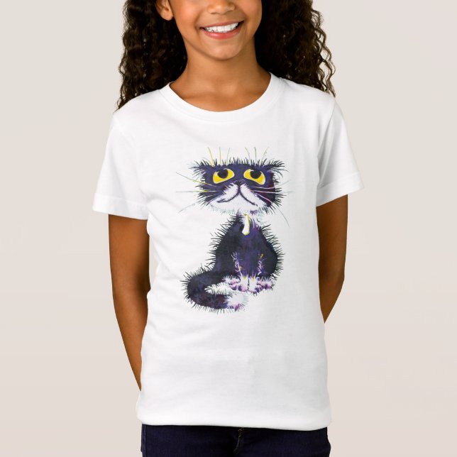 Black and white cat T-Shirt (Front)
