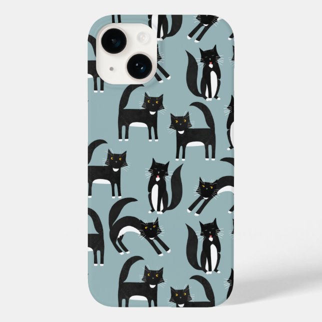 Black and White Cats Case-Mate iPhone Case (Back)