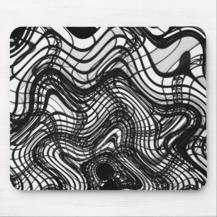 Black And White Ceiling Wavy, 2016   SVP Images Mouse Mat
