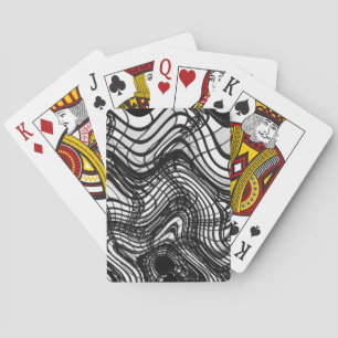Black And White Ceiling Wavy, 2016 SVP Images Playing Cards