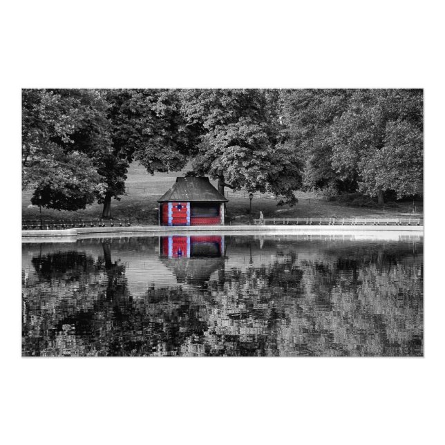 Black and White Central Park Landscape Photo (Front)