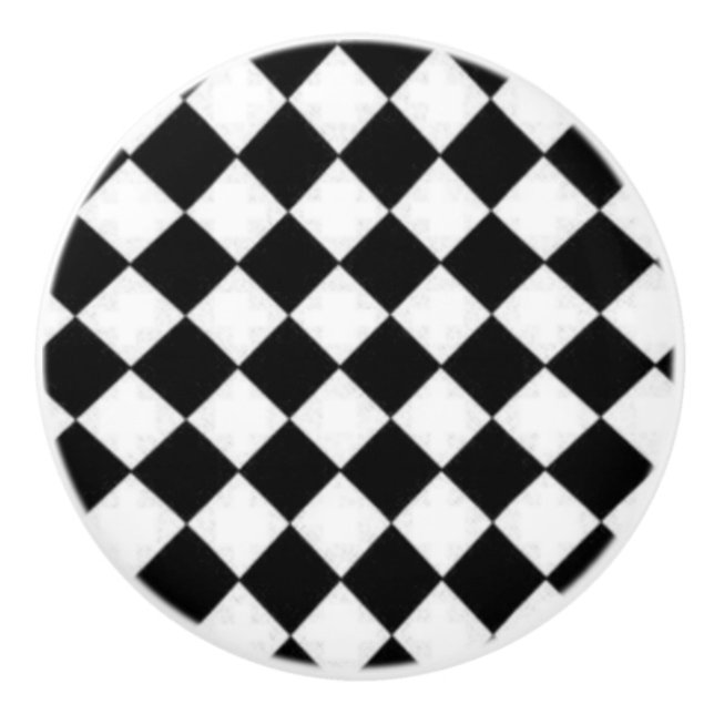 black and white ceramic knob (Front)