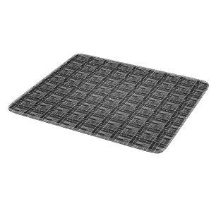 Black and white ceramic tiles effect cutting board