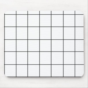 Black and White Check Mouse Mat