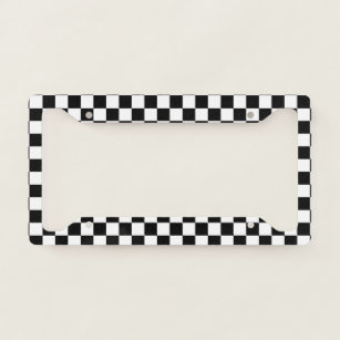 Black And White Checkered Plates | Zazzle UK