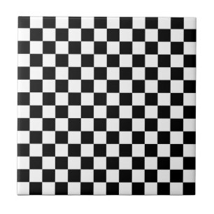 Black and white checkerboard pattern  tile