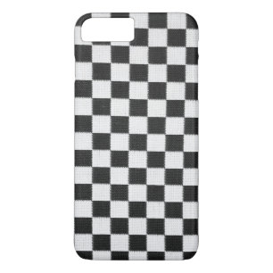 Black and white chequerboard iPhone 8 plus/7 plus case
