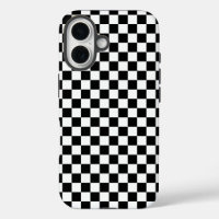Black and white chequerboard pattern