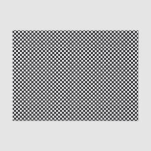 Black and White Chequerboard Tissue Paper