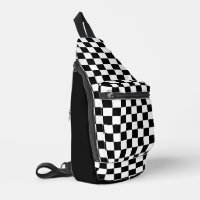 Black and White Chequered Chess Pattern