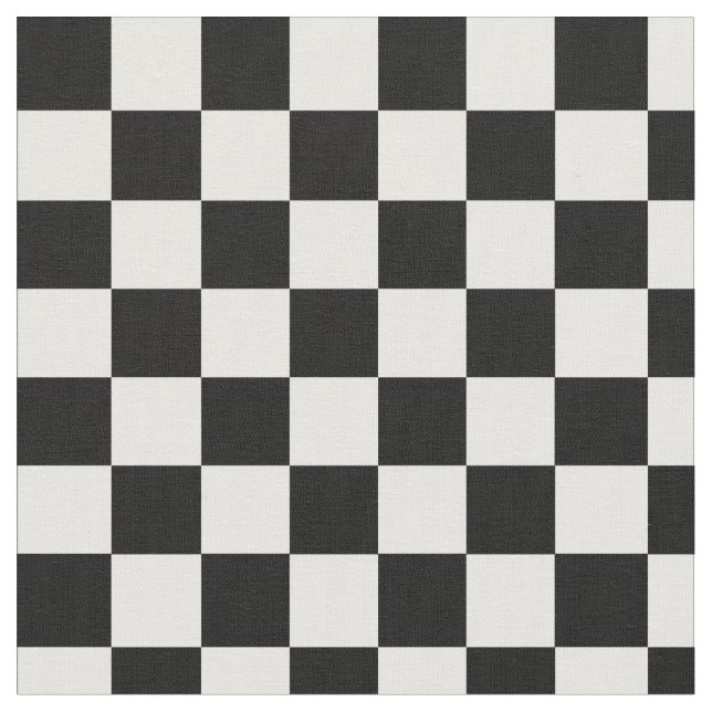 Black and White Chequered Fabric (Close Up)