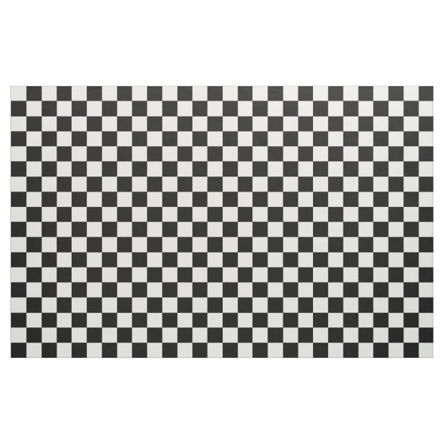 Black And White Chequered Fabric (Fat Quarter)