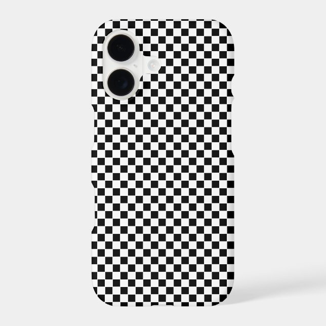 Black and White Chequered Pattern (Back)