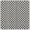Black and white chequered pattern.