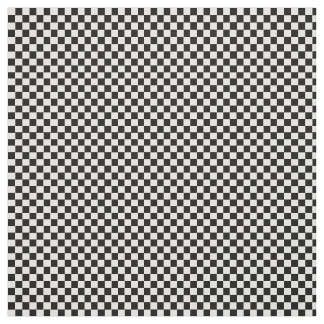 Black and white chequered pattern. fabric (Swatch)