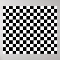 Black and white chequered pattern