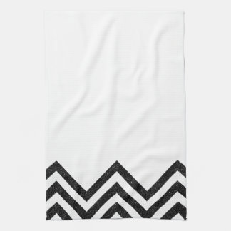 Black and white chevron kitchen towel II