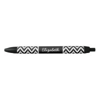 Black and White Chevron Monogram
