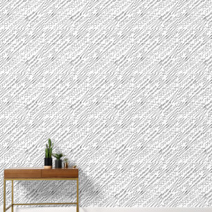 Black and White Chevron Zigzag Stripes Wallpaper
