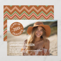 Black and White Chevrons Graduation Party Photo