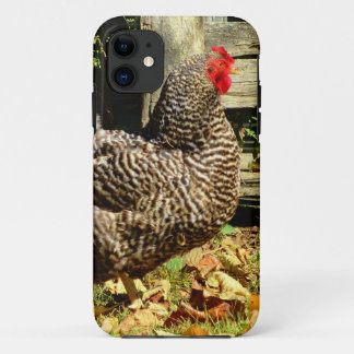 Black and white Chicken iPhone 11 Case