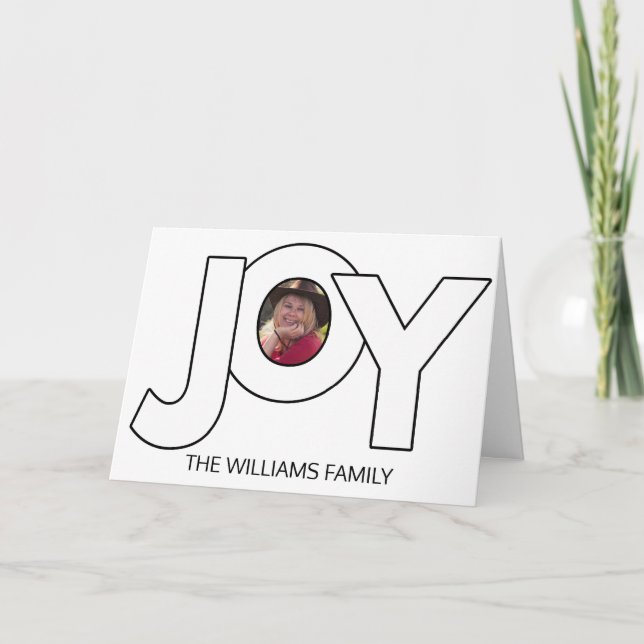 Black and white Christmas Card (Front)