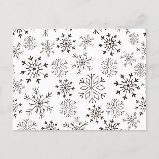 Black-and-white Christmas Gift Paper Postcard