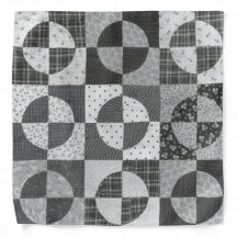 Black And White Circles And Squares Geometric