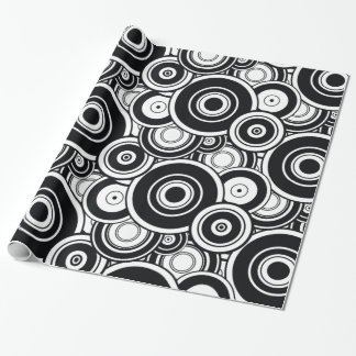 Black and White Circles Wrapping Paper