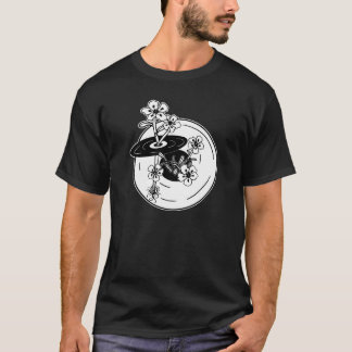 Black and White Cistus Vinyl/Record T-Shirt