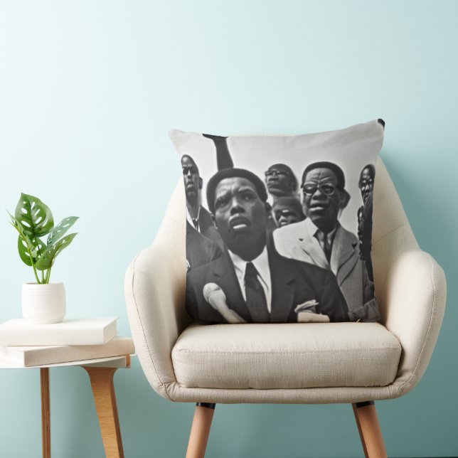 Black and white civil ,human rights day cushion (Chair)