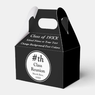 Black and White, Class Reunion Favour Boxes