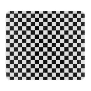 Black And White Classic Chequerboard Cutting Board