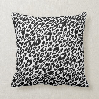 Black and White Classic Leopard Cushion
