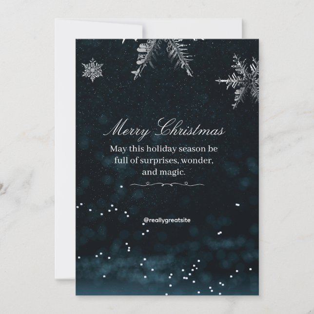 Black and White Classic Merry Christmas Invitation (Front)