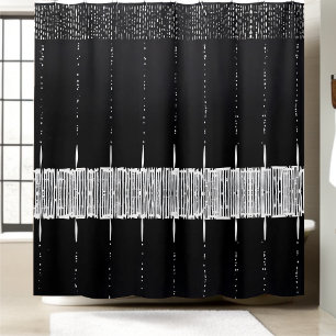 Black and White Classy Style 1 Shower Curtain