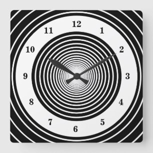 Black and White Clock or Choose Colours