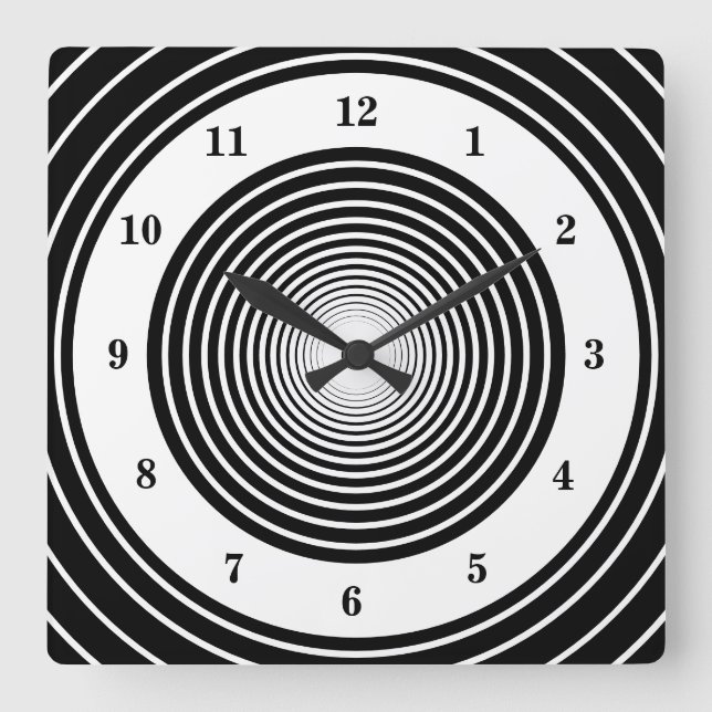 Black and White Clock or Choose Colours (Front)