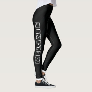 Black and White Comfy Cosy Sportswear Workout Chic Leggings