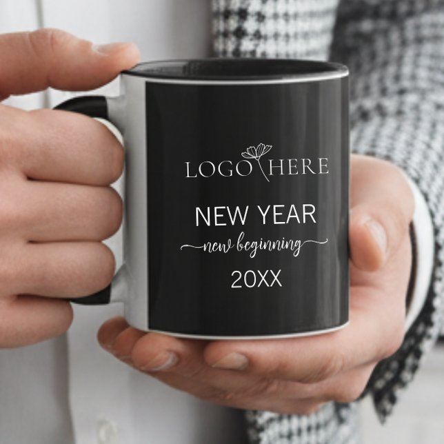 Black and white Company logo mugs (Creator Uploaded)
