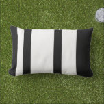 Black and White Contemporary Outdoor Lumbar Cushion<br><div class="desc">Black and White Contemporary Pillow.  Generic.  Outdoor.  Lumbar.</div>