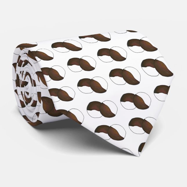 Black and White Cookie NYC Cookies New York Tie (Rolled)